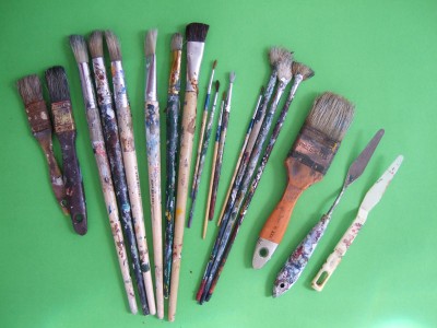 Len Hend's artist brushes