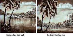 horizon in painting