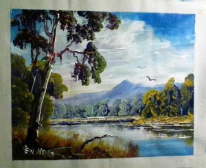 Acrylic landscape painting for sale